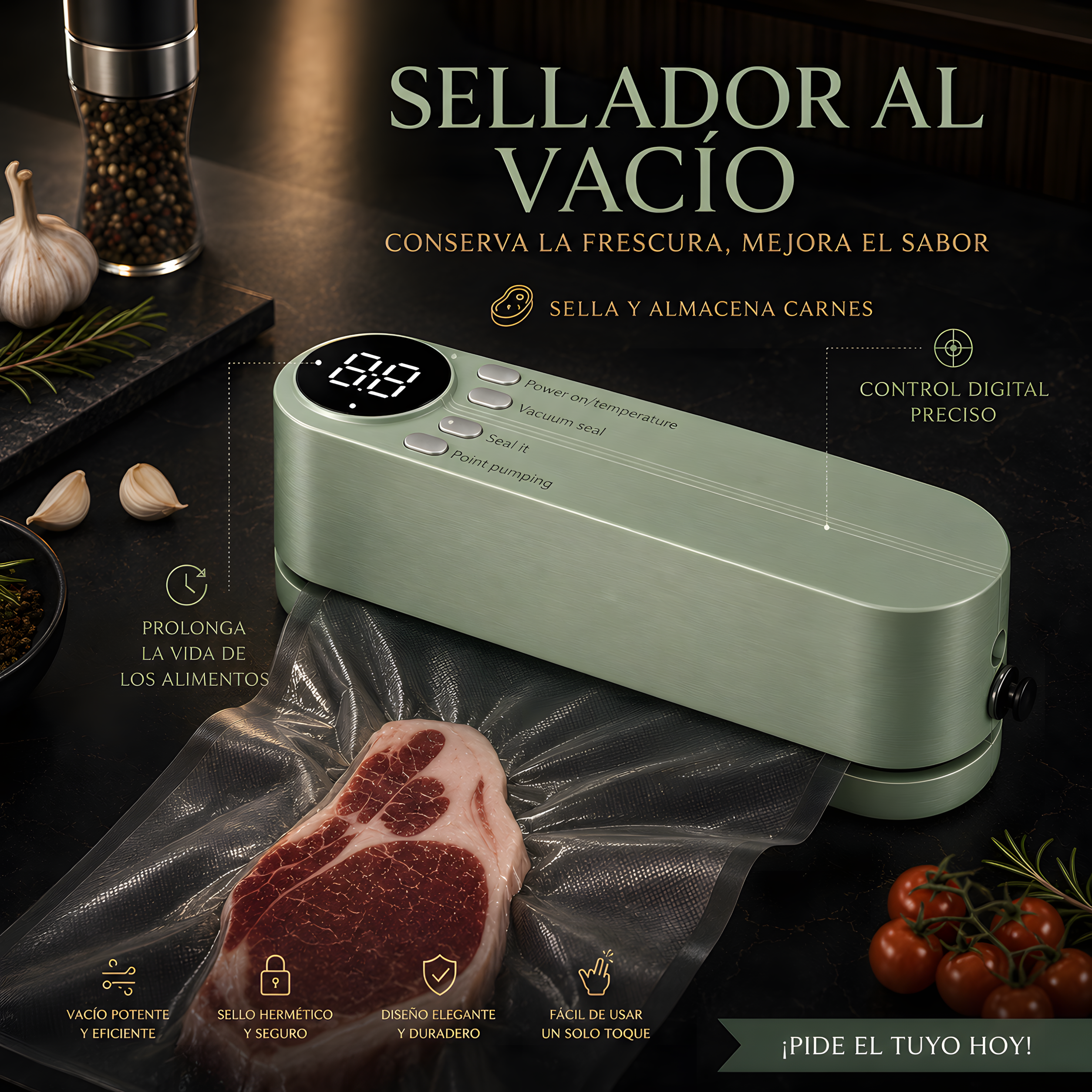 Selladora Al Vacio Digital